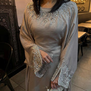 Closed Luxury Butterfly Abaya with Hijab