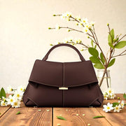 Women's genuine cowhide leather shoulder and crossbody handbag