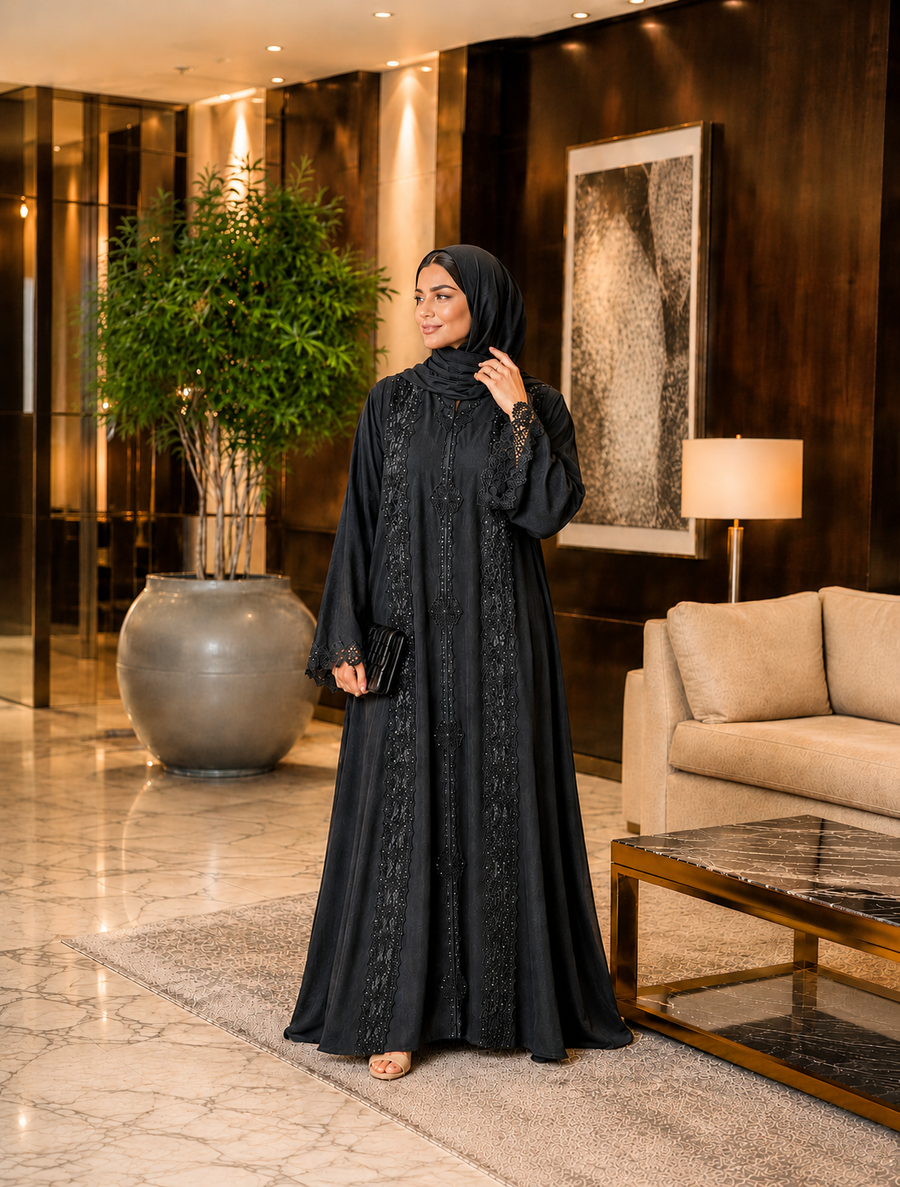 Abaya & Hijab - Nida Fabric