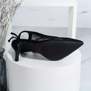 Fashionable High-Heeled Sandals for Women with Breathable Mesh And Pointed Toes