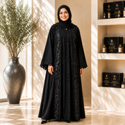 Eid Abaya & Hijab - Korean Nida Fabric |  عباية العيد الفاخرة بالقماش الكوري