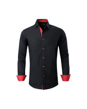 Mens Dress Shirts Regular Fit Long Sleeve Stretch right for Business Dress as well