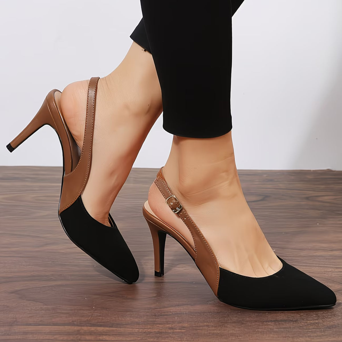 Women's Fashion Spring Summer Autumn New Comfortable Spliced Multi-Color Sexy Versatile Pointed Toe Stiletto Flat Shoes