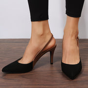Women's Fashion Spring Summer Autumn New Comfortable Spliced Multi-Color Sexy Versatile Pointed Toe Stiletto Flat Shoes