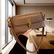 Genuine Leather Knotted Shoulder Bag | حقيبة كتف من الجلد الطبيعي بلمسة العقدة