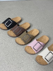 Ladies' Slippers with a Stylish Adjustable Strap, Allowing for Size And Comfort Adjustments.