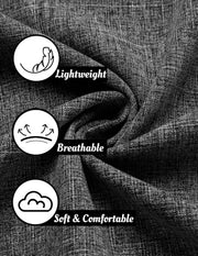 Men's Linen Shirts Short Sleeve Casual Shirts Button Down Shirt